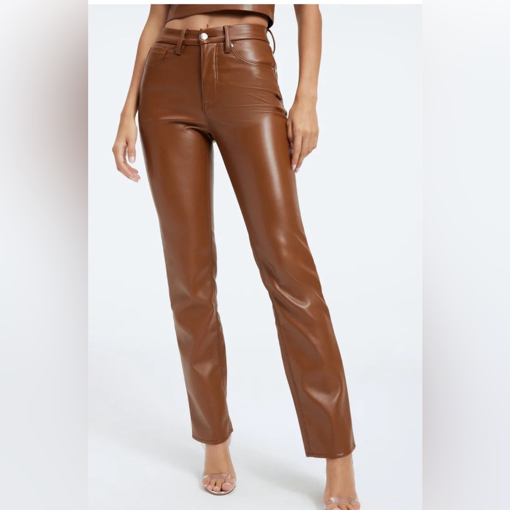 And Now This High-Rise Faux Leather Straight Leg Pants Sz2 NWT
